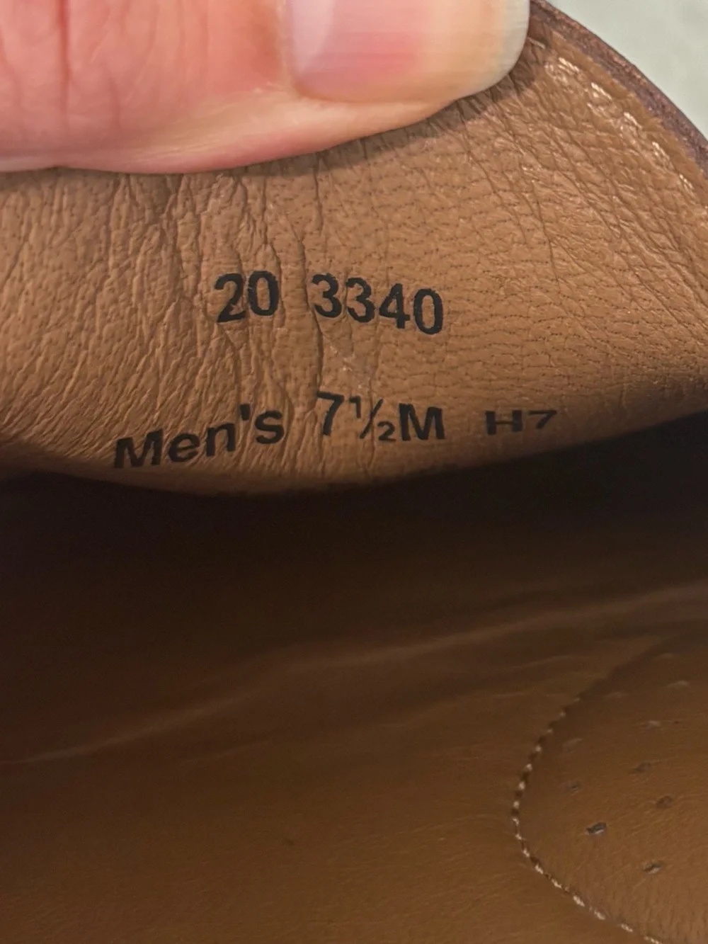Johnston & Murphy Men's Chestnut Brown Sheepskin Leather Penny Loafers